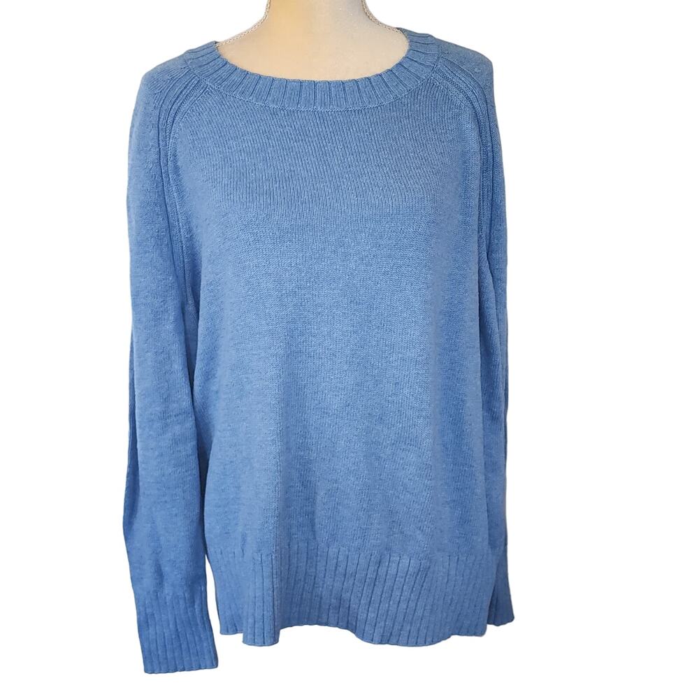Old navy Women's Blue Relaxed Oversized Knit Pullover Sweater Size XXL